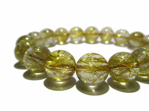 ルチルクォーツ 高品質ブレスレット 約11～12mm | 天然石アクセサリー