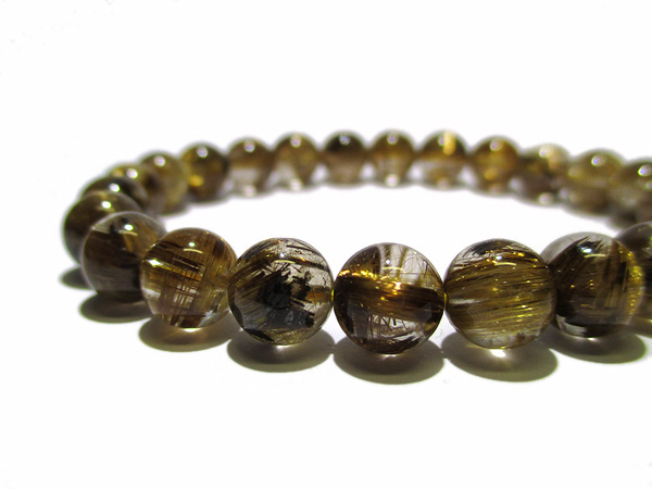 天然石のブレスレット「ルチルクウォーツ」 天然石ブレスレット ルチルクォーツ 1点もの | chu2stone