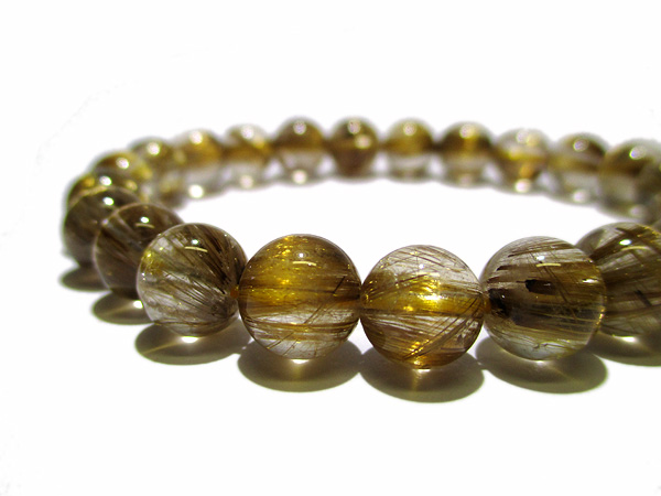 ルチルクォーツ 高品質ブレスレット 約8mm | 天然石アクセサリー販売  