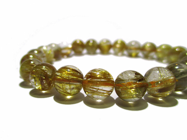 ルチルクォーツ 高品質ブレスレット 約8mm | 天然石アクセサリー販売