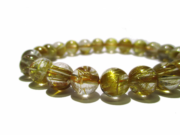 ルチルクォーツ 高品質ブレスレット 約8mm | 天然石アクセサリー販売