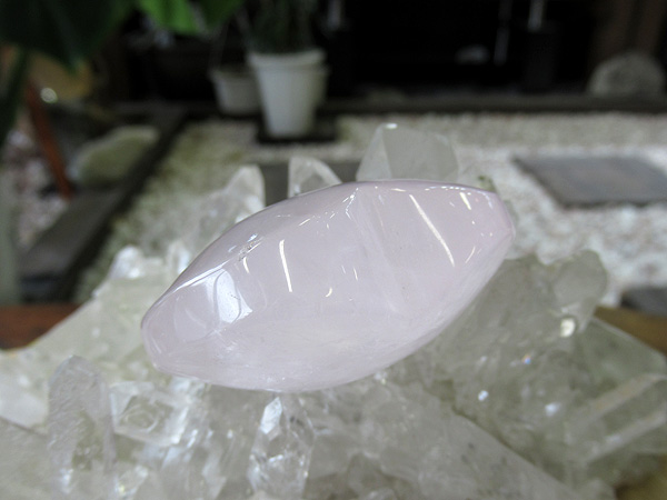 ローズクォーツ ハート 紅水晶 マダガスカル産 天然石