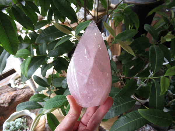 ローズクォーツ ポイント 紅水晶 | 天然石専門店 【鬮石】