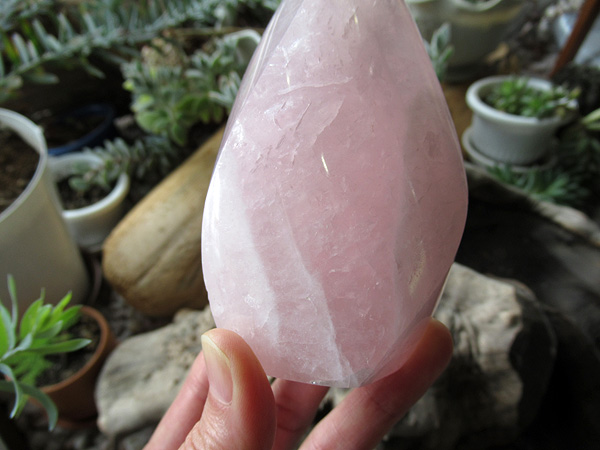 ローズクォーツ ポイント 紅水晶 | 天然石専門店 【鬮石】