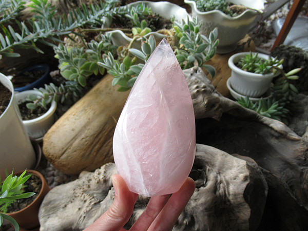 ローズクォーツ ポイント 紅水晶 | 天然石専門店 【鬮石】
