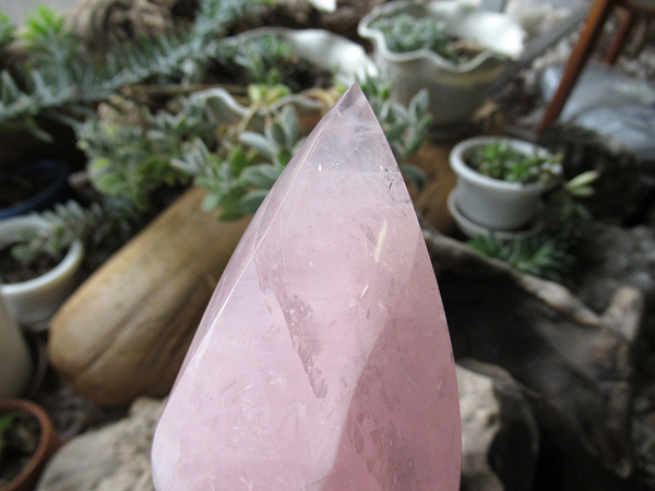 ローズクォーツ ポイント 紅水晶 | 天然石専門店 【鬮石】