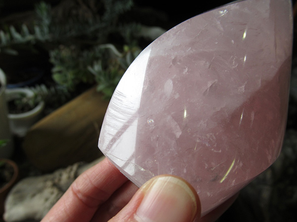 ローズクォーツ ポイント 紅水晶 | 天然石専門店 【鬮石】