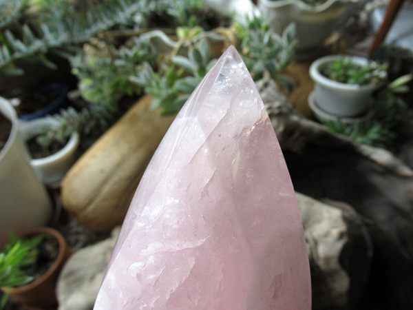 ローズクォーツ ポイント 紅水晶 | 天然石専門店 【鬮石】