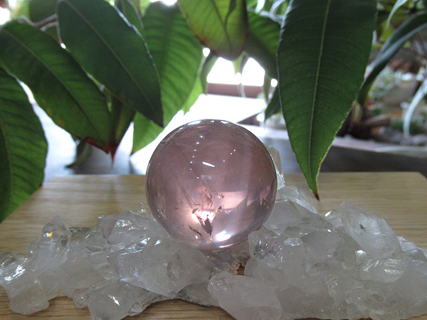 高品質 スターローズクォーツ 紅水晶 丸玉 販売 | 天然石専門店 【鬮石】