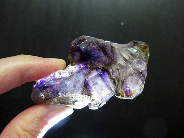 ザンビア産 アメジストエレスチャルクォーツ 原石 天然石