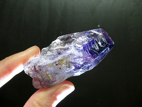 ザンビア産 アメジストエレスチャルクォーツ 原石 天然石