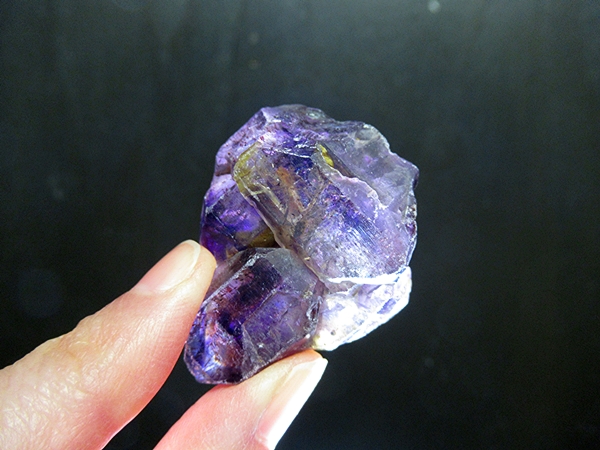 ザンビア産 アメジストエレスチャルクォーツ 原石 天然石