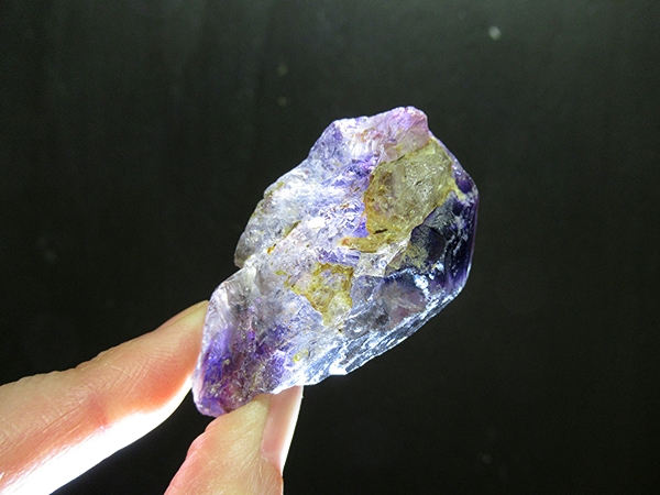 ザンビア産 アメジストエレスチャルクォーツ 原石 天然石