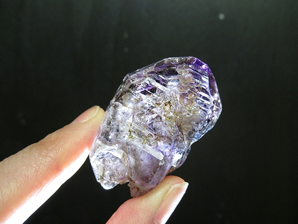 ザンビア産 アメジストエレスチャルクォーツ 原石 天然石