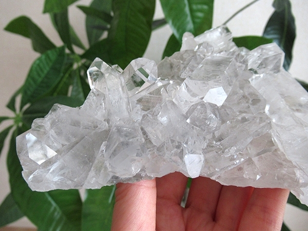 9cm高品質 水晶　クラスター 高品質 ブラジル ゼカデソーザ産 水晶 クラスター 原石 | 天然石専門店