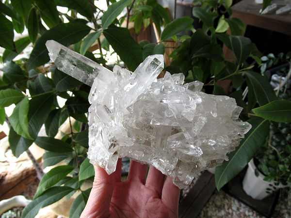 ブラジル ミナスジェライス州 ゼカ デ ソーザ 水晶 クラスター 原石