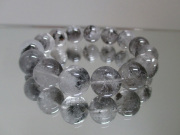 ☆別格高級品！開運来福宝珠⑥！超希少！エレスチャルクォーツ　水晶　ブレス パワーストーン 天然石 ブラックエレスチャルクォーツ?骸骨水晶