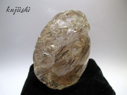 高品質ルチルクォーツ（水晶）龍の彫刻