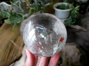 レインボースタッデッドクォーツ 天然水晶 丸玉 トカンティンス州産 通販 販売