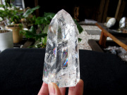 レインボースタッデッドクォーツ/天然水晶ポイント