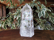 レインボースタッデッドクォーツ/天然水晶ポイント/トカンティンス州産