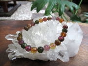 ミックストルマリンブレスレット ミックスカラー トルマリンブレスレット6.5mm[T75-5742]