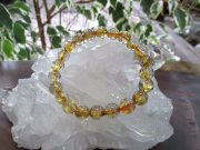 天然石ブレスレット☆高品質！ルチルクオーツ１３ｍｍ☆ハリが沢山！キラキラ！！ シルバー ルチルクォーツ ブレスレット 13mm 針がびっしり密集