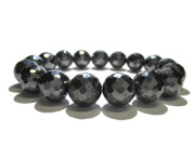 テラヘルツ鉱石 8mm ミラーボールカット ブレスレット（高純度