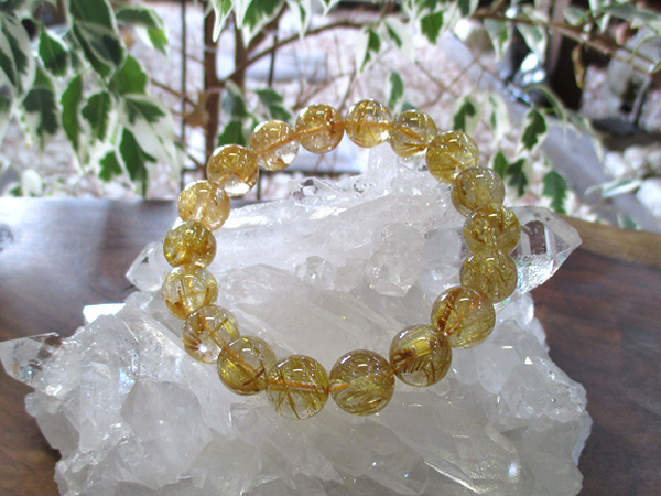 ルチルクォーツブレスレット 天然石アクセサリーの通販 販売専門店 鬮石