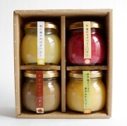 「果実のジャムバター4種 詰め合わせ」 ゆずバター、ラズベリーバター、マロンバター、みかんバター　バレンタインデー、ギフト、御祝、御礼、快気祝い、内祝い、出産内祝、結婚内祝