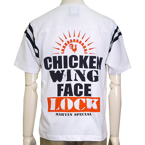 チキンウィングフェイスロックフットボールTシャツ - Tシャツ
