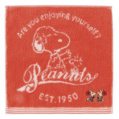 カミオジャパン　スヌーピー　「ホリデーシリーズ」　タオルハンカチ