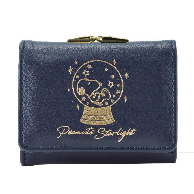 カミオジャパン　スヌーピー　「スノードーム」柄　三つ折り財布