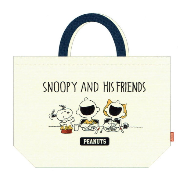 クラックス　スヌーピー　トートバッグ（大）ファスナー付き