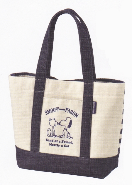 クラックス　スヌーピー　ボーダートートバッグ　