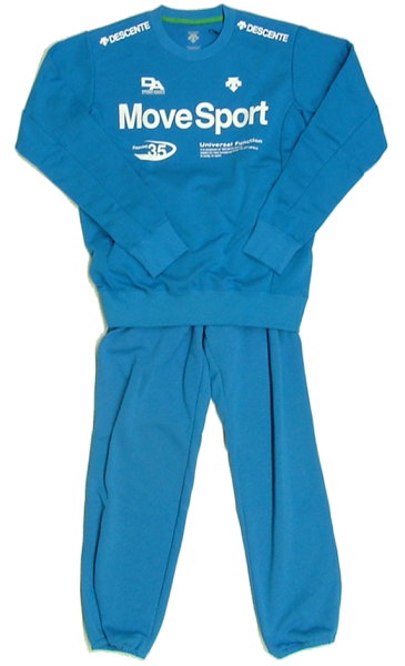 【定価の30％オフ！】デサント MOVE SPORTS　スウェットシャツ＆パンツ 上下セット　DAT-2151/2152P