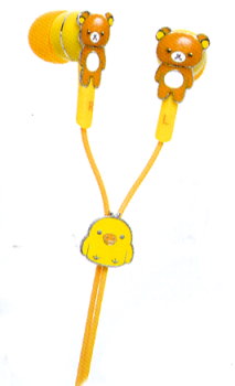 サンエックス　リラックマ「ダイカットシリーズ」 イヤフォン