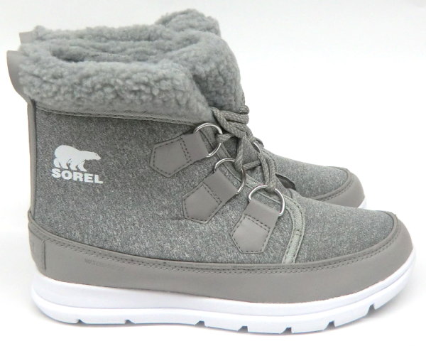 【定価の30％オフ！】SOREL（ソレル）　レディースブーツ　エクスプローラーカーニバル　LL5325　081：Dove,White 【送料無料！】