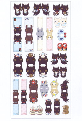 サンエックス　靴下にゃんこ　インデックスシール　SE-98303