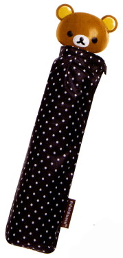 サンエックス　リラックマ「フェイスシリーズ」 折りたたみ傘（顔型グリップ）
