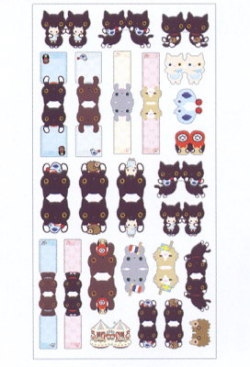 サンエックス　靴下にゃんこ　インデックスシール　SE-98303