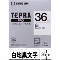 【30％オフ！】テプラPROテープ　白ラベル　36mm幅　SS36