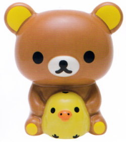 サンエックス　リラックマ　「ダイカットシリーズ」 貯金箱　TC-06501