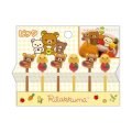 サンエックス　リラックマ　「ダイカットシリーズ」　 ピック　（6本入り）