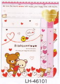 サンエックス　リラックマ「ハートがいっぱい」　レターセット　LH-46101