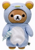 サンエックス　リラックマ　「しましまエブリデイテーマ」　くったりぬいぐるみM　
