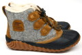【定価の20％オフ！】SOREL（ソレル）　ユースウィンターブーツ　Youth Out N About Plus（ユース アウトアンドアバウト プラス）　NY1954　052：QUARRY,CAMEL BROWN