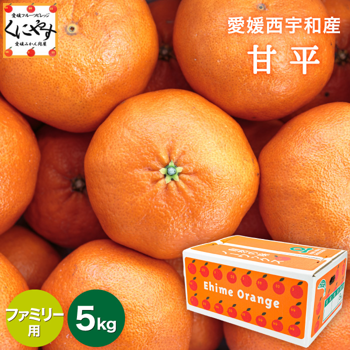 「ファミリー甘平5」＼ 愛媛が誇る 高級みかん 希少品種 ／【送料無料】【ギフト】【産地直送】愛媛産 甘平 （かんぺい）ファミリー用 5kg【1～5営業日以内発送予定】