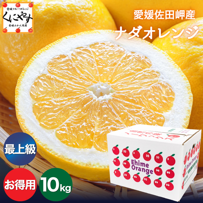 「お得最上ナダオレ10」【最上級こだわり品】【送料無料】【産地直送】愛媛佐田岬産ナダオレンジ お得用10kg