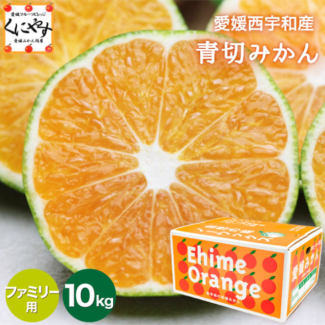 「ファミリー青切みかん10」【送料無料】【ギフト】【産地直送】愛媛西宇和産青切みかん ファミリー用 10kg
